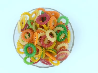 advancedestore colourful sun ring fyyums, Colorful Mix Fryums, good for health, Ready to Fry Papad Snacks 250g.