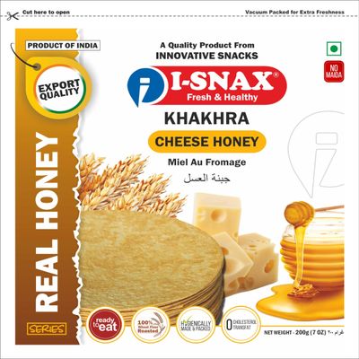 I-SNAX Cheese Honey Khakhra