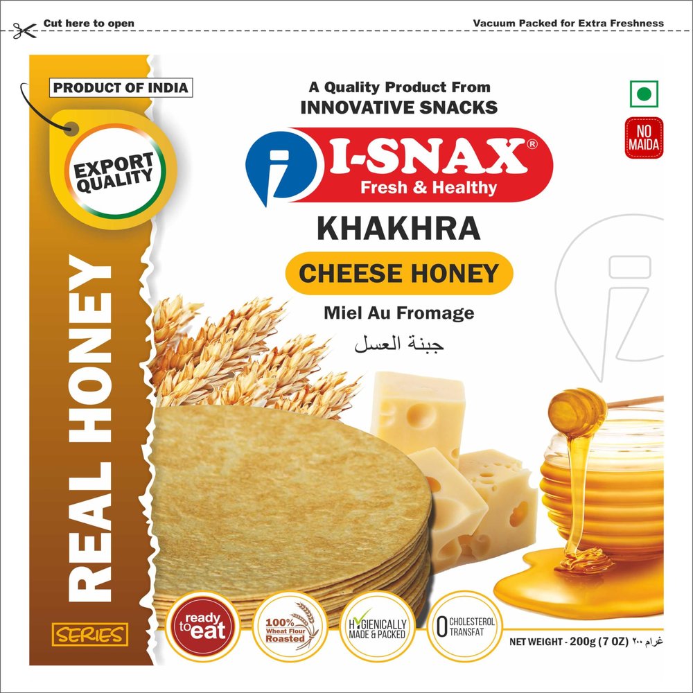 I-SNAX Cheese Honey Khakhra
