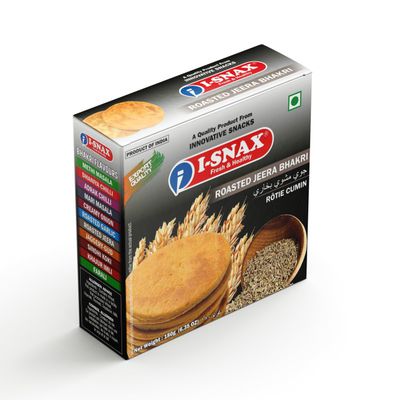 I-SNAX Premium Roasted Jeera Bhakhri (180gms x 3qty)