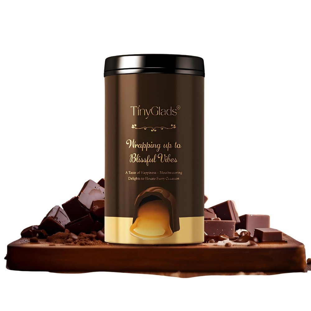 TinyGlads Cappucino Truffles Jar- Smooth Milky Chocolate, 250 Grams