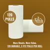 Imvelo 2 Ply Kitchen Towel | 6 Kitchen Rolls, 120 Pulls per Roll | OBA Free & Safe to Skin | Highly Absorbent | Food - Safe Kitchen Tissue Roll | White Tissue Papers for Kitchen use view 2