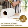 Imvelo 2 Ply Kitchen Towel | 6 Kitchen Rolls, 120 Pulls per Roll | OBA Free & Safe to Skin | Highly Absorbent | Food - Safe Kitchen Tissue Roll | White Tissue Papers for Kitchen use view 4