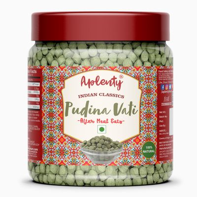 Aplenty Pudina Goli/Pudeena Vati/Hajmola Candy/Pachak Goli/Mint Tablet | Khatti Tasty DigestiveGoliya (200 g)