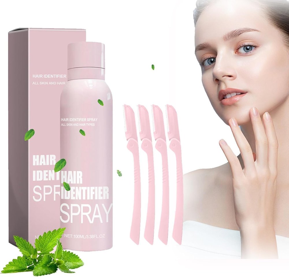 Dreamshop Hair Identifier Spray for Face Shaving and Dermaplaning | No Irritation Depilatory Soothing Spray for Skin and Body | Quick & Easy Hair Removal for Smooth, Flawless Skin