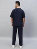 HIRAWATS Men's V-neck Half Sleeves Scrub Set | Long-lasting Wrinkle Free Fabric | Top & Bottom Set with Multiple Spacious Pockets | All Day Comfort for Healthcare Professionals & Interns (3XL) view 4