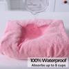 ADBENI HOME Waterproof Washable Incontinence Bed Pad | Cotton Towel Fabric Mat 400GSM | Reusable Underpad with 4-Layer Protection | Dual-Sided Absorbent Mat | Bed & Furniture Protector | 40X30 Beige view 3