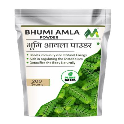 My Herbal remedies Bhumi Amla Powder 200gm | 100% Natural & Pure | Supports Liver Health, Digestion & Immunity | Rich in Antioxidants | Ideal for Daily Wellness |