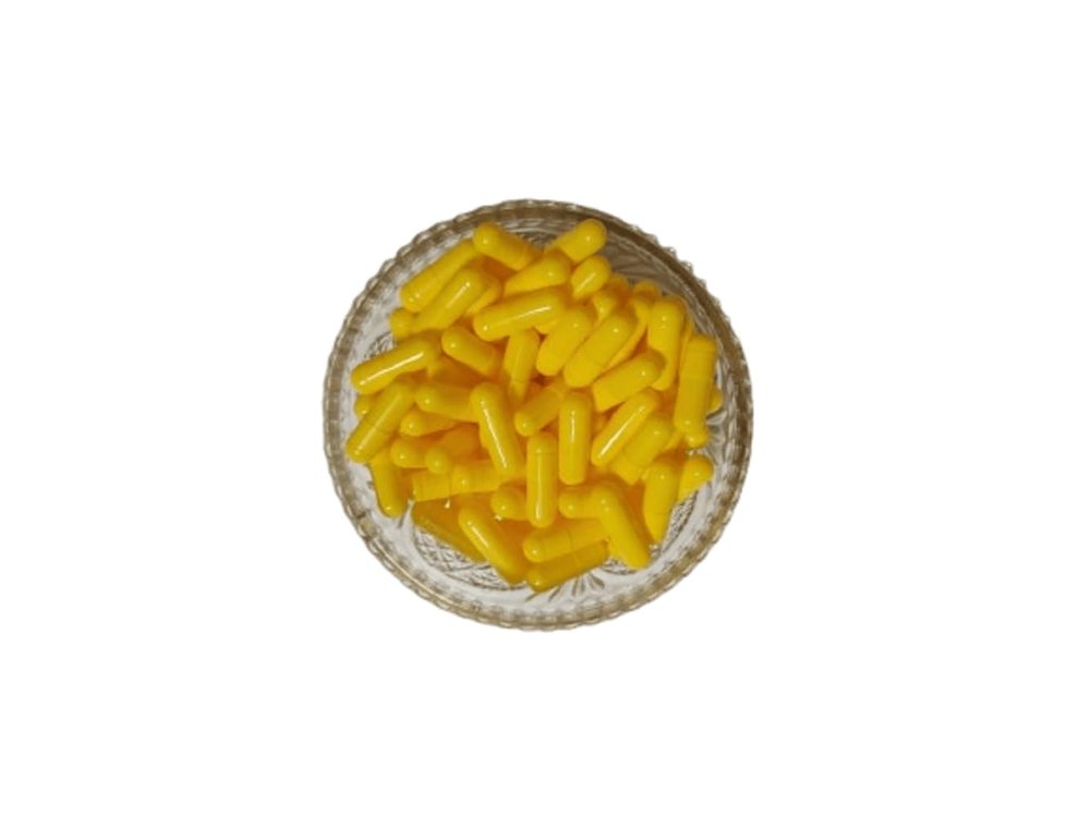 AJAY ENTERPRISES Empty Gelatin Capsules, (Pack of 500) (Yellow, SIZE 3 (175 MG))