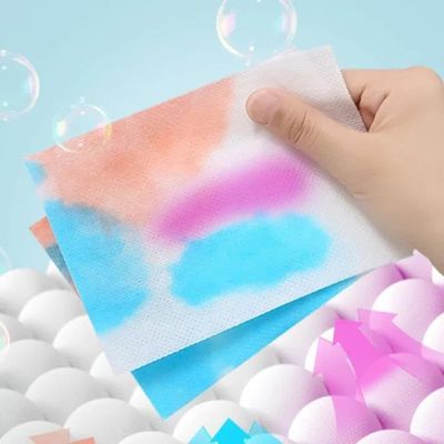 ANSHEZ Colour Catcher for Washing Machine - Colour Catcher Sheet, Essential Washing Machine Accessories Items for Housewife - Protects Fabrics from Dye Transfer Pack of 1 (50 Pcs)