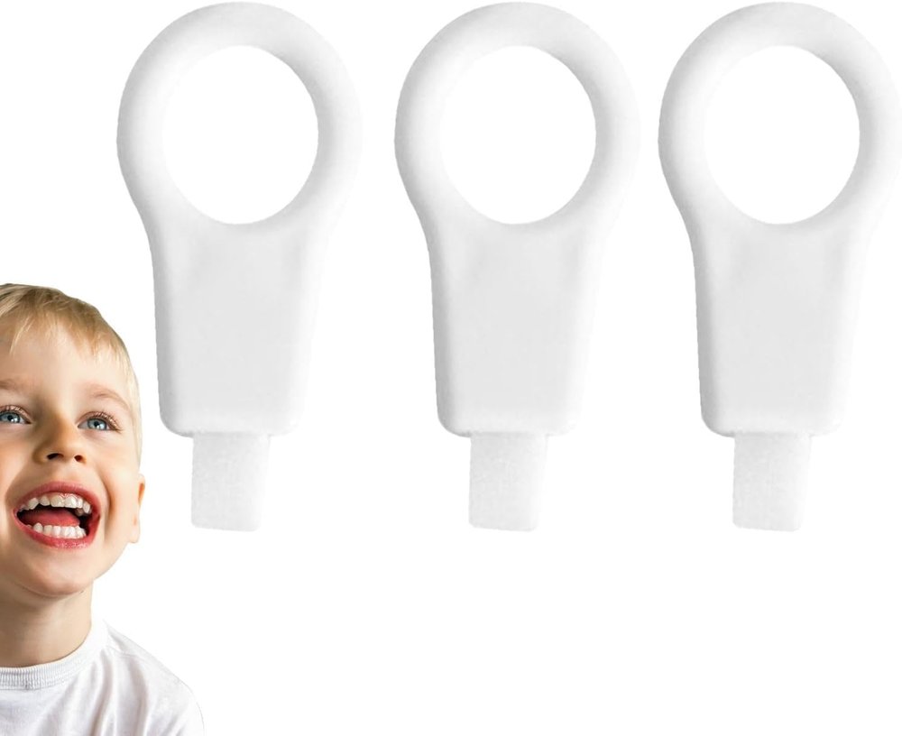 GROPOTIT 3PCS Teeth Cleaning Brush Anti-Yellowing Brightening Plastic Oral Brush Removes Dirt and Stains Teeth Cleaning Wiping Kids Toothbrush Kit for Deep Clean Teeth Whitening brush (3)