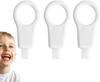 GROPOTIT 3PCS Teeth Cleaning Brush Anti-Yellowing Brightening Plastic Oral Brush Removes Dirt and Stains Teeth Cleaning Wiping Kids Toothbrush Kit for Deep Clean  Teeth Whitening brush (3) view 1