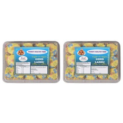 Aadriti Healthy Food | Gond Laddu | Freshly Hand made | No Added Sugar | No Preservatives | 500 gm (PACK OF 2)