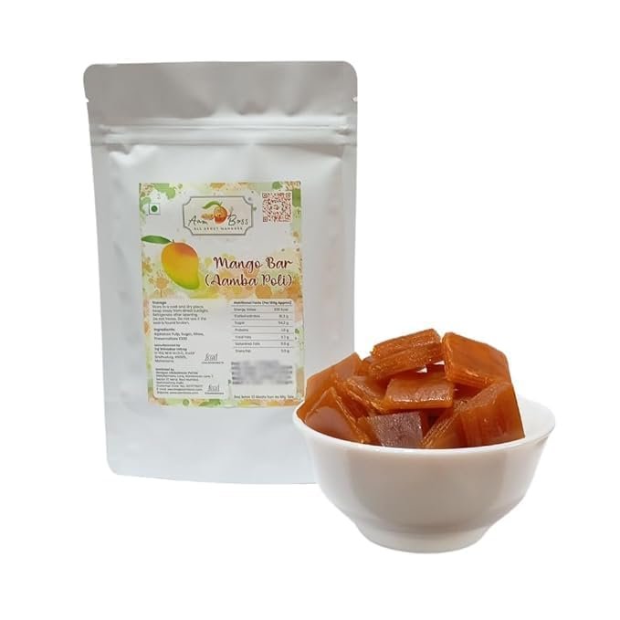 Aam Boss Mango Bar, Amba Poli, Khatta Meetha Aam Papad (Pack of 2)