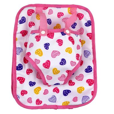 Doll Heart Travel Backpack Carrier Handbag for 18inch Girl Accs