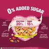 Saffola Muesli 0% Added Sugar Berry Crunch 700 gm | High Protein & High Fibre to help Manage Weight | Muesli with Flavour Pops view 4
