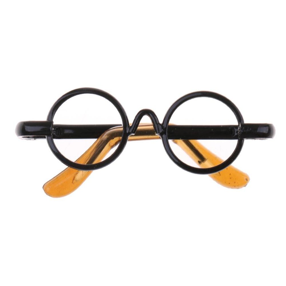 1/6 Round Frame Galsses Eyewear for BJD SD LUT DOD LATIDOLL Dolls Black