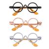 1/6 Round Frame Galsses Eyewear for BJD SD LUT DOD LATIDOLL Dolls Black view 2
