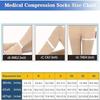 FOLETO Thigh High Compression Stockings for Women & Men  20-32 mmHg Graduated Support, Open Toe, Silicone Dot Band for Comfortable Fit  Enhance Circulation, Ideal for Nurses, Travel, Flying, & Daily Use (Beige, L) view 3