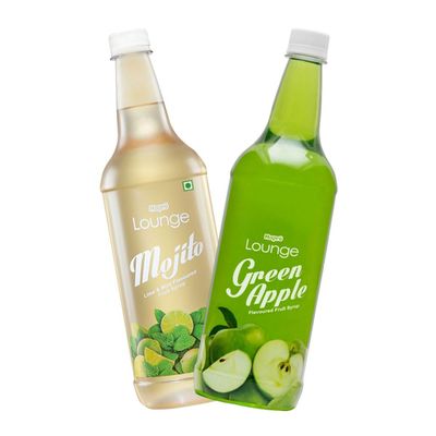 Mapro Mojito (1 L) + Green Apple (1 L) Lounge Drink Combo | Refreshing Beverages for Parties & Everyday Enjoyment | Pack of 2