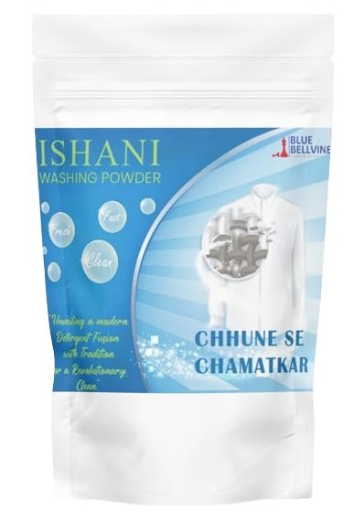 BLUE BELLVINE LA BEAUTE INVAINCUE || 250gm Ishani Washing Powder, High Performance Laundry Detergent