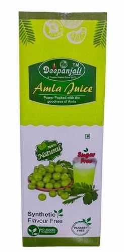 Deepanjali Amla Juice, 1 Litre, Natural Ayurvedic Juice with Vitamin C for Immunity