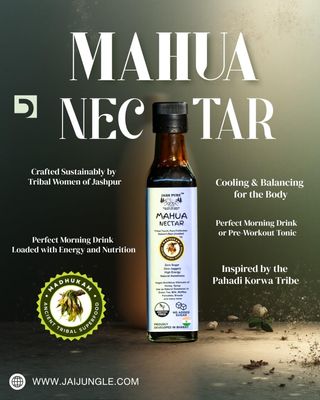 Jash Pure Natural Mahua Nectar - Natural Drink Mix, Multivitamin Enriched, No Added Sugar, 350g