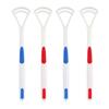 FLASHFOX Plastic Tongue Cleaner Pack of 4  Bad Breath Remover & Oral Hygiene Tool for Adults & Kids | Flexible Handle, Easy to Use | Fresh Breath, Improved Taste Sense, Dental Health Care (STANDARD) view 2