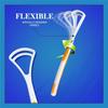 FLASHFOX Plastic Tongue Cleaner Pack of 4  Bad Breath Remover & Oral Hygiene Tool for Adults & Kids | Flexible Handle, Easy to Use | Fresh Breath, Improved Taste Sense, Dental Health Care (STANDARD) view 3