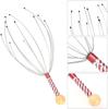 2-in-1 Back Scratcher & Scalp Massager Set  Telescopic Stainless Steel Scratch Tool (6.1'' to 19.68'') and Rubber-Tipped Head Relaxation Massager  Portable Self-Care Kit for Itch Relief & Stress Relief - Combo 2 Set view 3