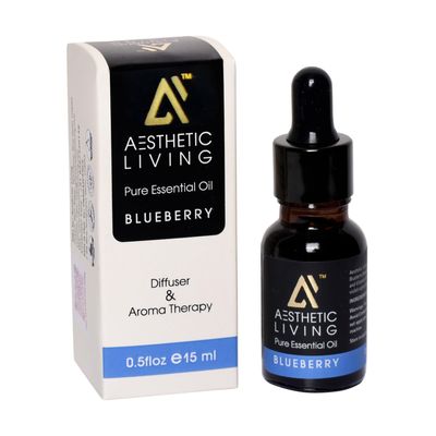Aesthetic Living Blueberry Pure Essential Oil 15 ml, Pure Steam distilled Natural Essential Oil