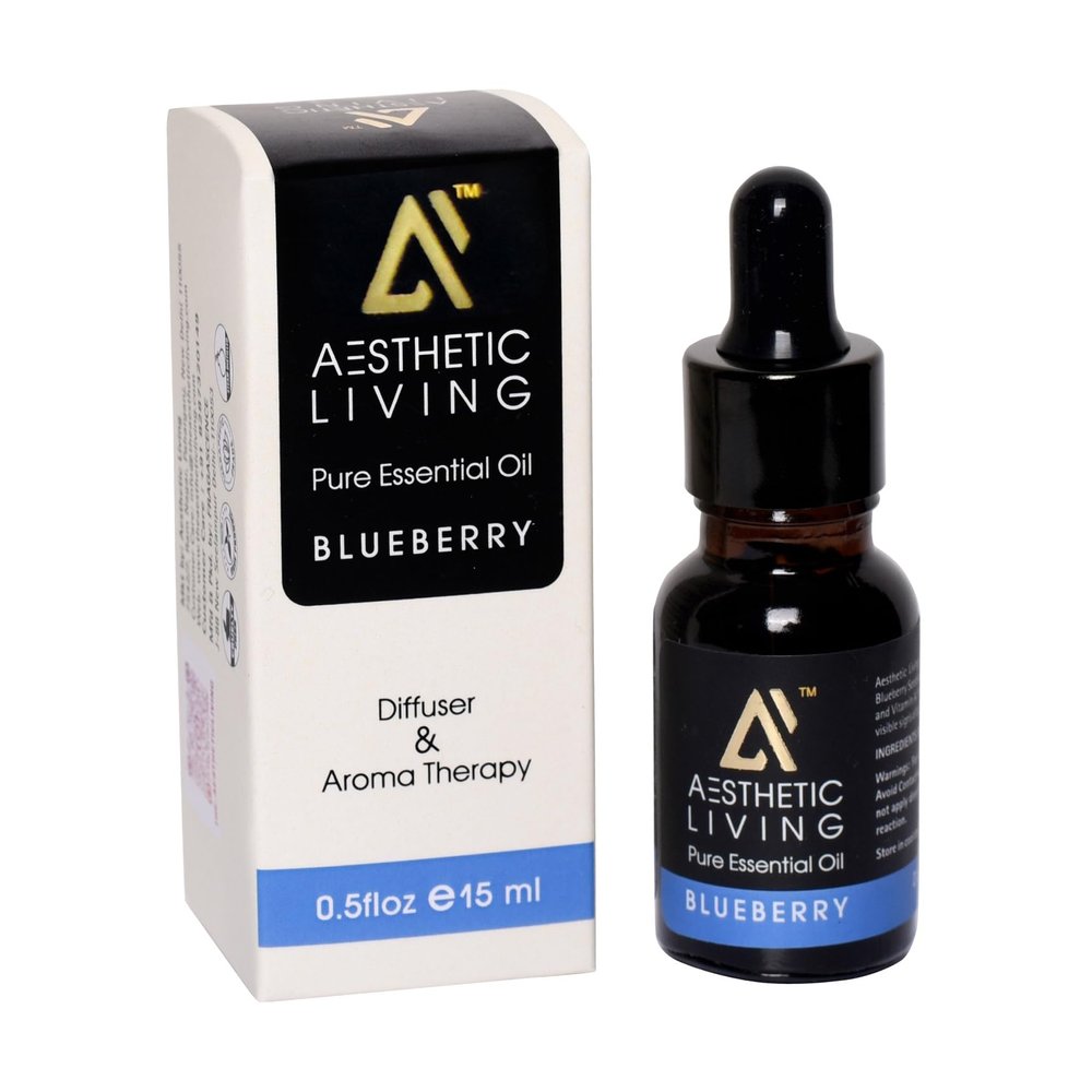 Aesthetic Living Blueberry Pure Essential Oil 15 ml, Pure Steam distilled Natural Essential Oil