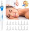 GREYANA Ear Wax Removal Ear Cleaner Earwax Remover Spiral Soft Silicone Safe Upgraded Smart Earwax Removal Tool Swab Kit with 16 Replacement Tips for Adults & Kids view 2