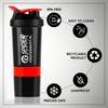COOL INDIANS Amazing Gym & Fitness Shaker and Whey loader/Funnel Combo |Shaker Bottle | Gym Shaker | Whey Loader | Whey Conteiner For Men and Women (Red) view 2