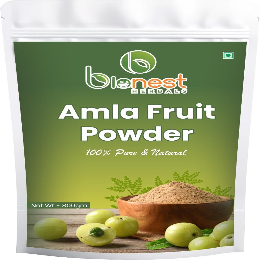 Bionest Herbals Amla Powder - 800 gm| Indian Gooseberry | Amalaki | Nellikai | Amlaki | Vitamin C Rich | Hair, Skin & Digestion Support | 100% Natural