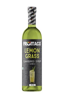 Fruitaco Lemongrass Syrup: A Refreshing Herbal Infusion for Mocktails, Cocktails, and Beverages, Perfectly Packaged in a 750ml Bottle