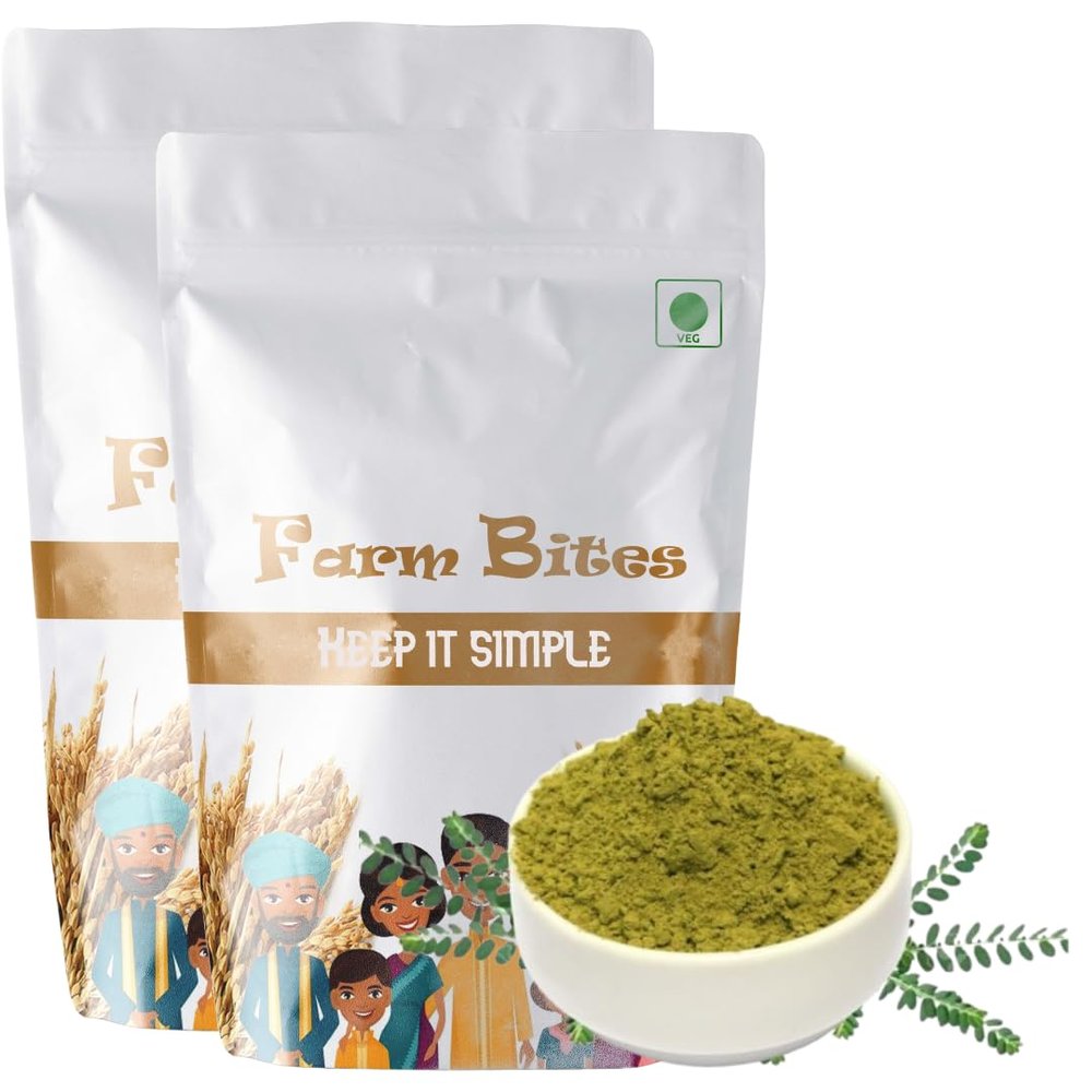 Farm Bites : Organic Bhumi Amla Powder | Phyllanthus | | Nela Usiri | Country Gooseberry | Kirganelia Powder - 50 Grams (Pack of 2)