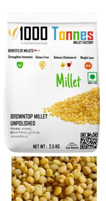 500g- Unpolished Browntop Millet (EXPORT QUALITY) - Browntop Millet, Korale, Kulasaamai | millets |millet keeps body healthy -1000 tonnes millet
