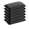 Galley Silver Power Steel Foam Scrubber (Pad) I Stainless Steel Utensil Dish Wash I Sponge Wool Scrubber with Loops for Tough Stains I Black Steel Scrubber Pad Pack of 12. view 1