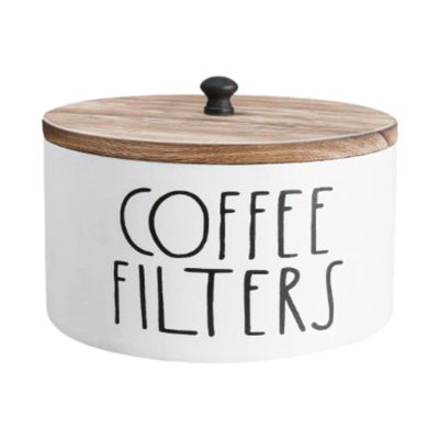 Fashion My Day Coffee Filter Holder Case Basket Storage Container for Office Dining Kitchen