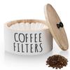 Fashion My Day Coffee Filter Holder Case Basket Storage Container for Office Dining Kitchen view 2