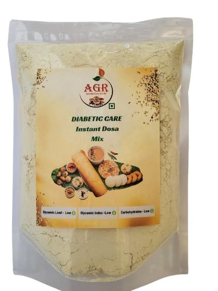 AGR GRAMEENA RUCHI Diabetic Care Instant Dosa Mix | Organic Instant Breakfast | Easy to Cook | 1 Kg