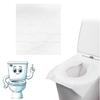 Clickswift Disposable Toilet Seat Covers Avoid Direct Contact with Unhygienic Toilet Seats. Easy to Carry, Waterproof, flushable paper Toilet Seat Cover White, Pack of 10Pcs (size:36x42.5cm) view 1