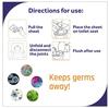 Clickswift Disposable Toilet Seat Covers Avoid Direct Contact with Unhygienic Toilet Seats. Easy to Carry, Waterproof, flushable paper Toilet Seat Cover White, Pack of 10Pcs (size:36x42.5cm) view 3
