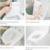Clickswift Disposable Toilet Seat Covers Avoid Direct Contact with Unhygienic Toilet Seats. Easy to Carry, Waterproof, flushable paper Toilet Seat Cover White, Pack of 10Pcs (size:36x42.5cm) view 4