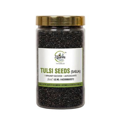 Heaven Gate Edible Van Tulsi Seeds (Vana Tulsi Beej, Mahabeera Seeds) | Sabja Seed | Nutritious Seeds for Wellness, Perfect for Detox Drinks, Herbal Remedies, and Enhancing Overall Health (250 GM)