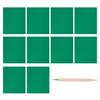 BAZPUR MART 10Pcs Sewing Transfer Paper Transfer Tracing Paper with Embossing Stylus Paper Copy Paper Transfer Pattern on Cloth, Fabric, Canvas, Paper for Home Sewing Green view 1