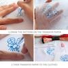 BAZPUR MART 10Pcs Sewing Transfer Paper Transfer Tracing Paper with Embossing Stylus Paper Copy Paper Transfer Pattern on Cloth, Fabric, Canvas, Paper for Home Sewing Green view 3
