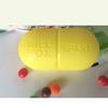 BAZPUR MART Portable Pill Organizer 6 Compartments Travel Pill Organizer Daily Pill Case Moisture Proof Small Pill Box (Light Yellow) view 4