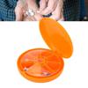 BAZPUR MART Pill Organizer, Large Capacity Cute Pill Dispenser Weekly for Travel(orange) view 3
